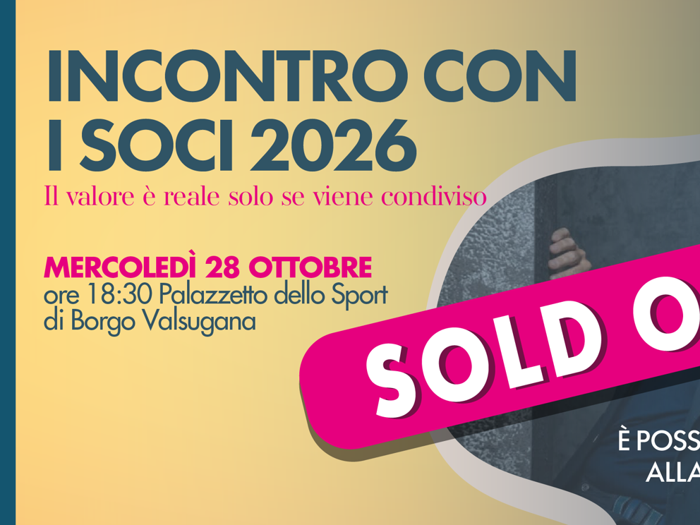 Abbiamo raggiunto il sold out! Da oggi è possibile iscriversi all
